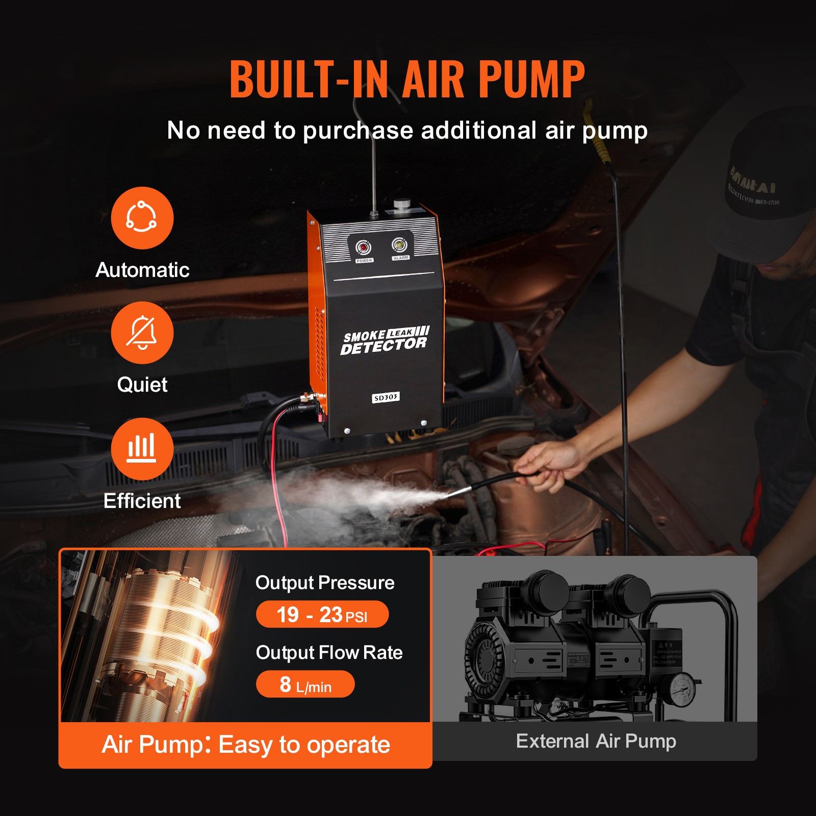 kfz nebelmaschine lecksucher evap 8l/min rauchmaschine auto diagnose abgas kfz nebelmaschine lecksucher evap 8l/min rauchmaschine auto diagnose abgas