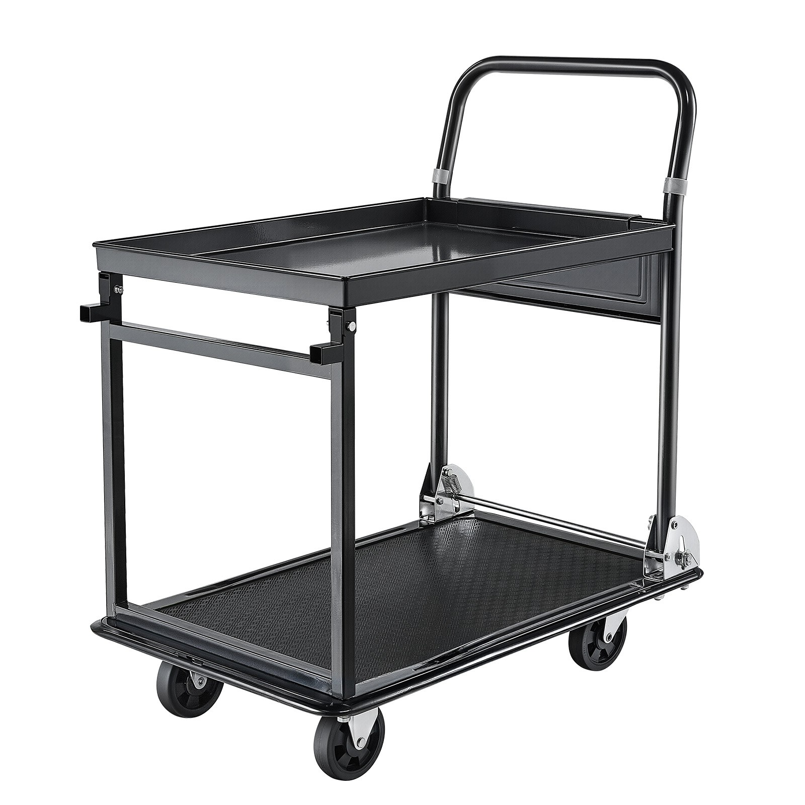 plattformwagen 317kg 2 etagen klappbar transportwagen werkstatt lager büro plattformwagen 317kg 2 etagen klappbar transportwagen werkstatt lager büro