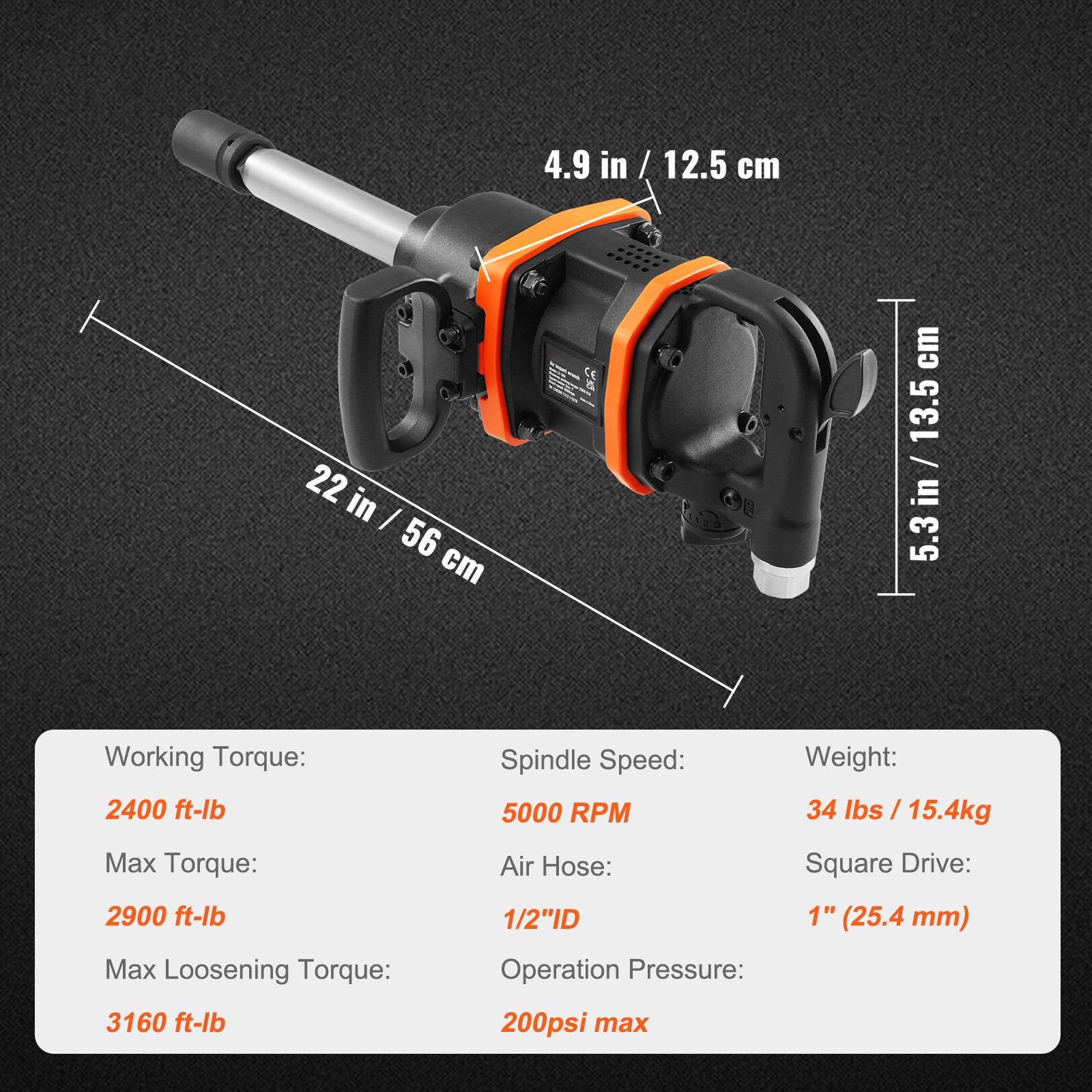 1" druckluftschlagschrauber 3160ft lb 5000u/min d griff lkw reifen werkstatt 1" druckluftschlagschrauber 3160ft lb 5000u/min d griff lkw reifen werkstatt