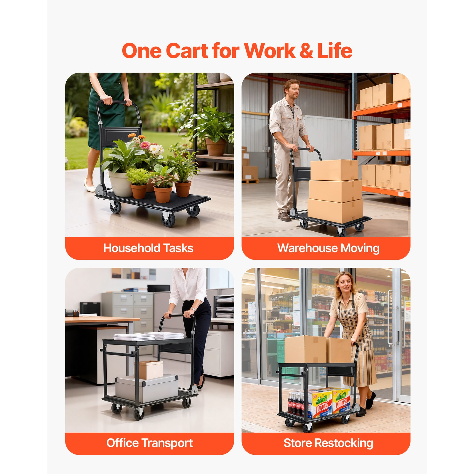 plattformwagen 317kg 2 etagen klappbar transportwagen werkstatt lager büro plattformwagen 317kg 2 etagen klappbar transportwagen werkstatt lager büro