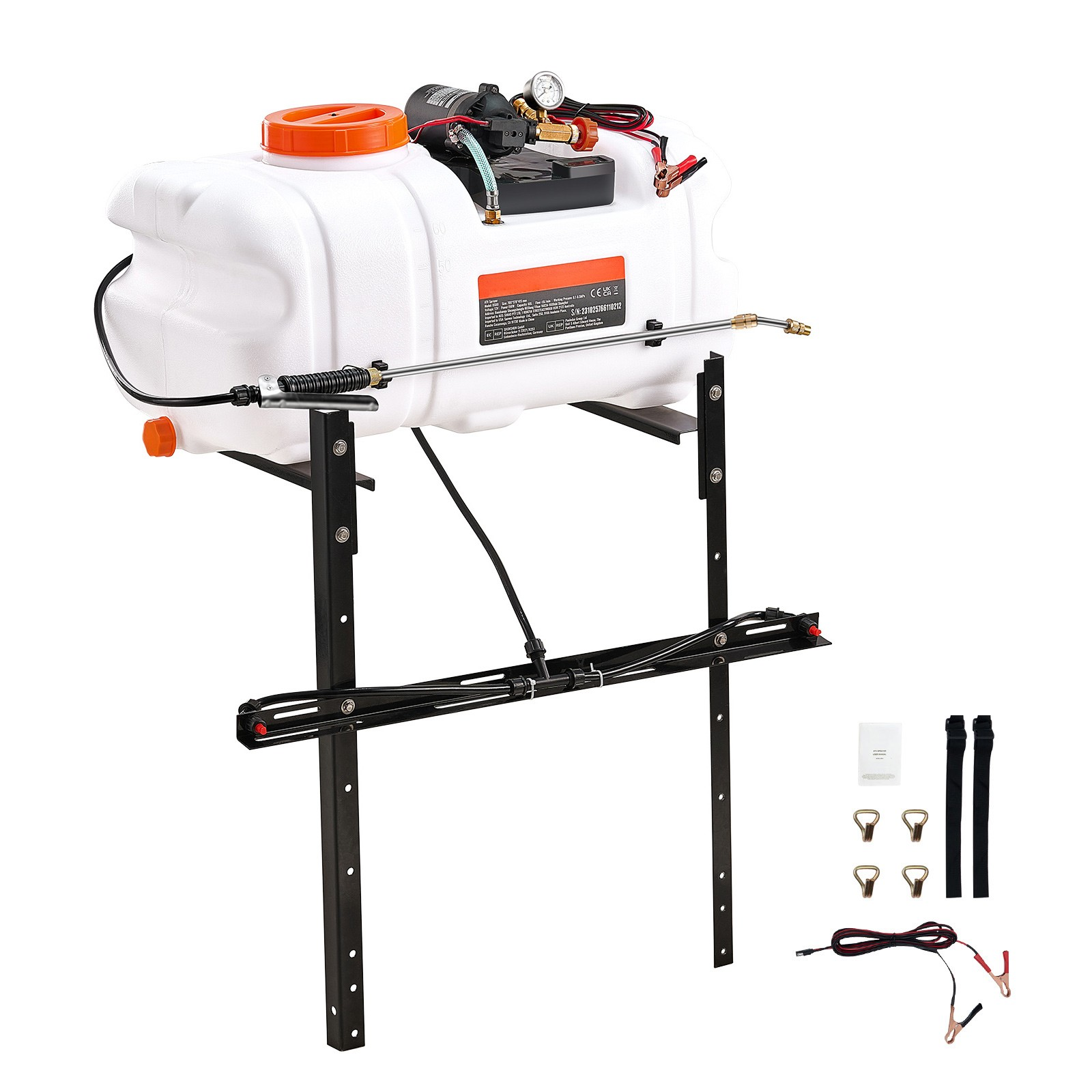 atv sprüher 60 l 12v punktsprüher mit düsen ausleger 7 l/min atv sprüher 60 l 12v punktsprüher mit düsen ausleger 7 l/min