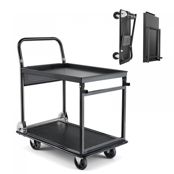 plattformwagen 317kg 2 etagen klappbar transportwagen werkstatt lager büro