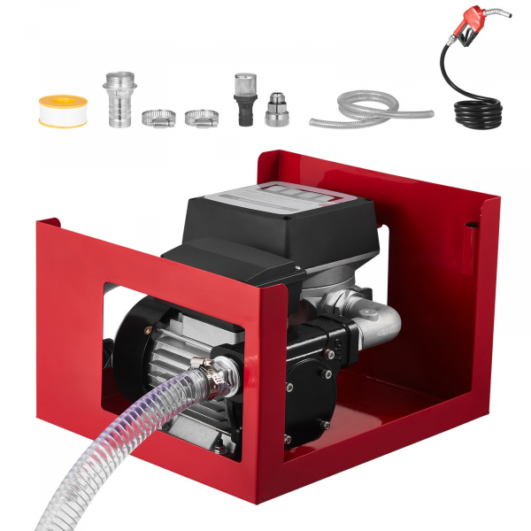 elektrische kraftstoff transferpumpe 60 l/min + mit messgerät + 2 schläuche
