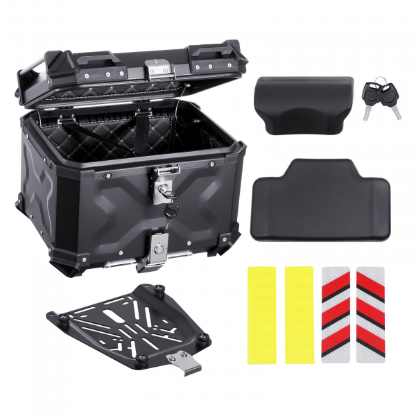 motorrad top case 45 l top box aluminium heckbox universal