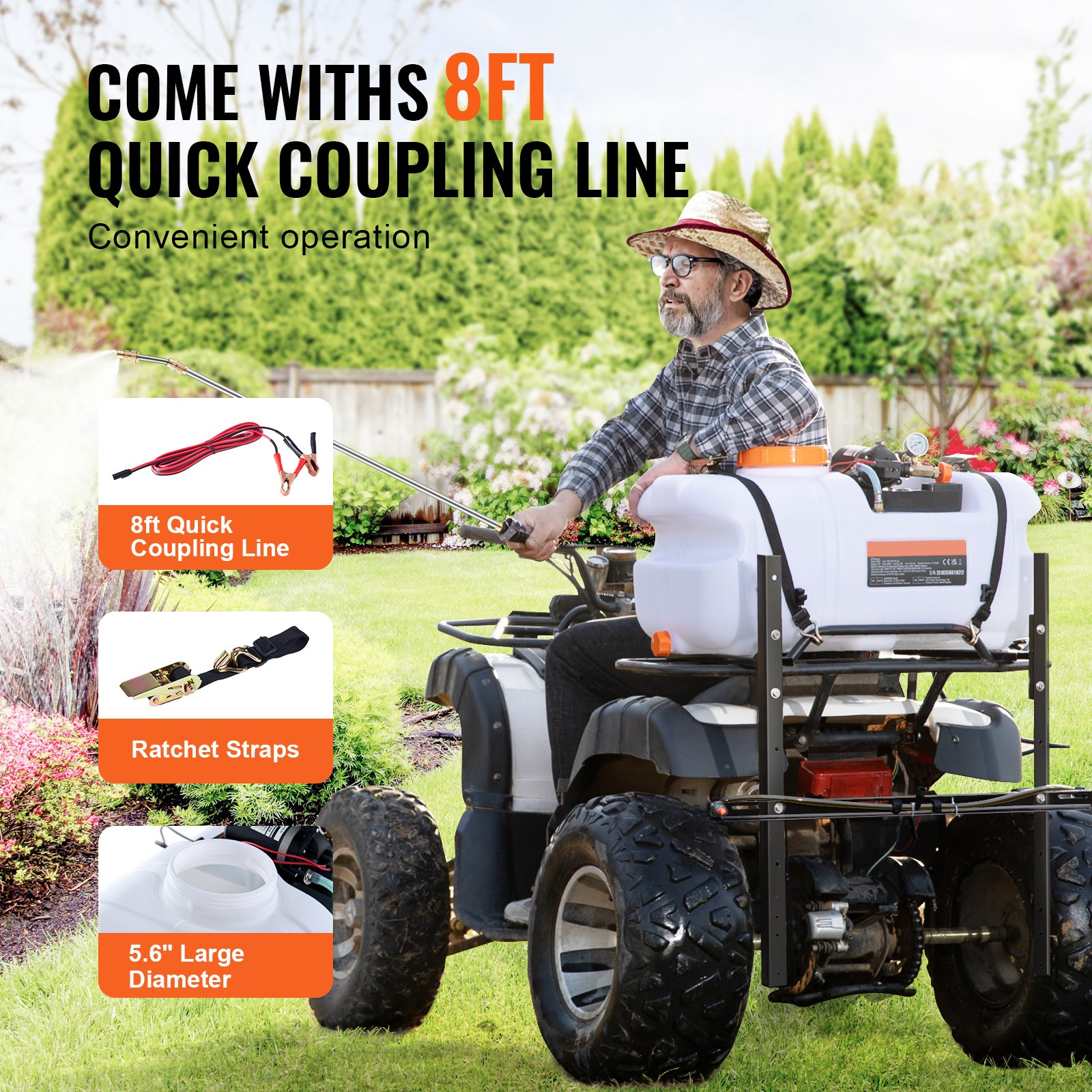 atv sprüher 60 l 12v punktsprüher mit düsen ausleger 7 l/min atv sprüher 60 l 12v punktsprüher mit düsen ausleger 7 l/min