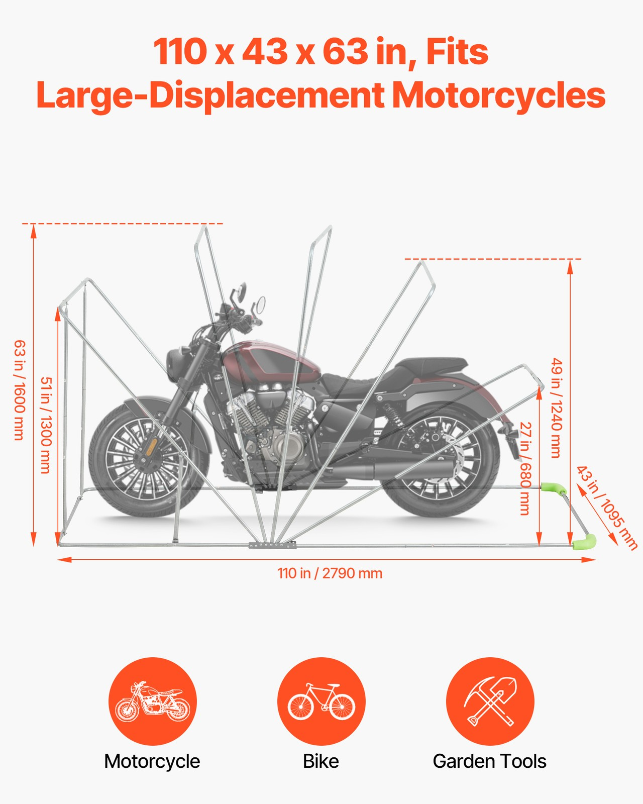motorrad zeltgarage 279x109x160 cm allwetter schutz faltgarage mit schloss motorrad zeltgarage 279x109x160 cm allwetter schutz faltgarage mit schloss