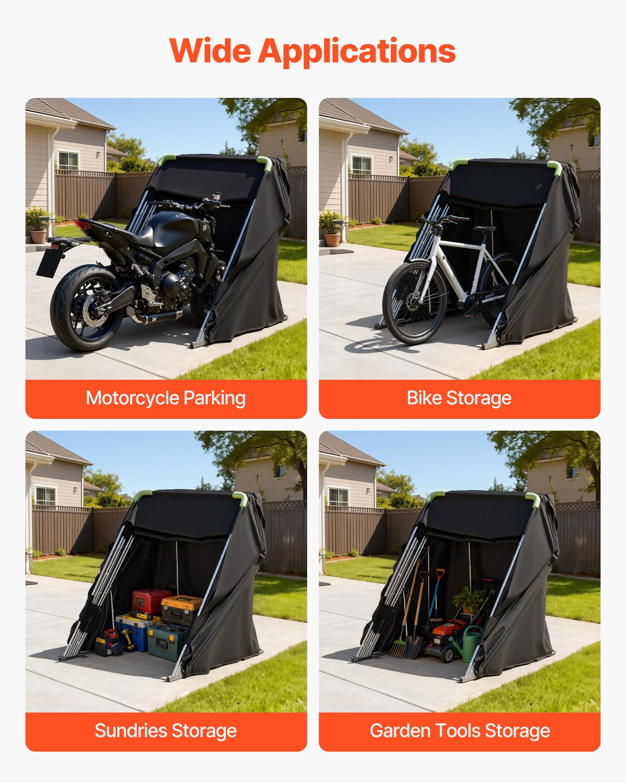 motorrad zeltgarage 279x109x160 cm allwetter schutz faltgarage mit schloss motorrad zeltgarage 279x109x160 cm allwetter schutz faltgarage mit schloss