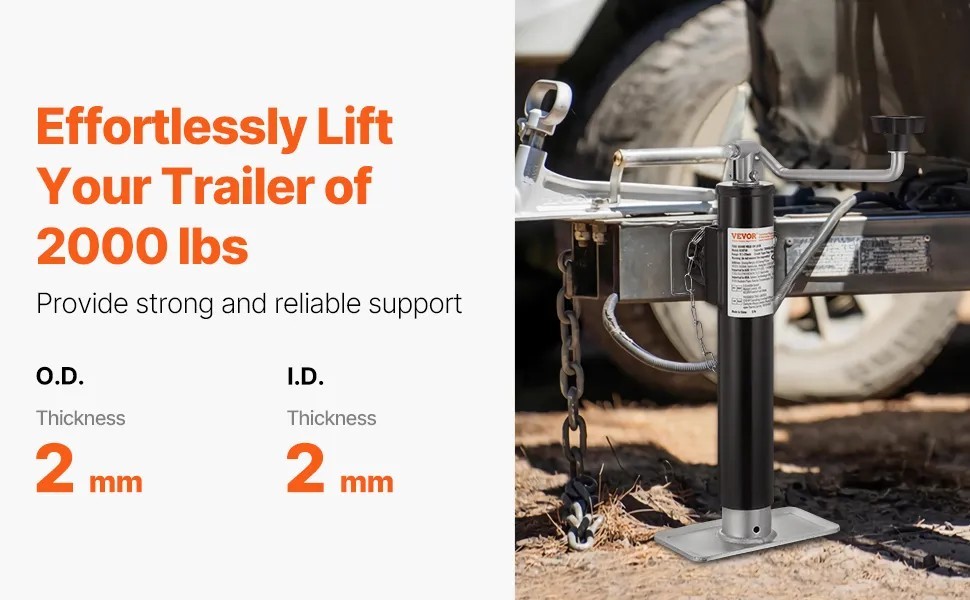 anhängerheber 907kg ausdrehstütze abstellstütze für anhänger 283 533mm anhängerheber 907kg ausdrehstütze abstellstütze für anhänger 283 533mm