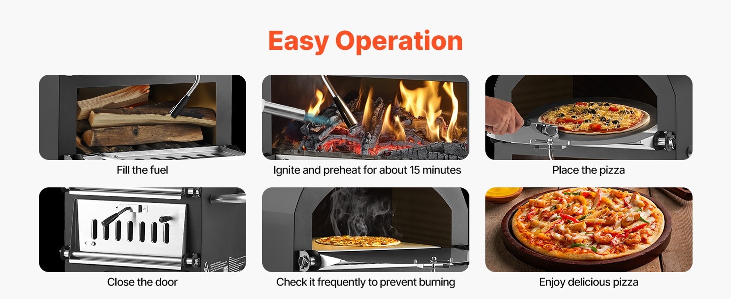 pizzaofen garten holzofen 2 lagiger 305mm pelletofen mit holzfeuerung & rädern pizzaofen garten holzofen 2 lagiger 305mm pelletofen mit holzfeuerung & rädern