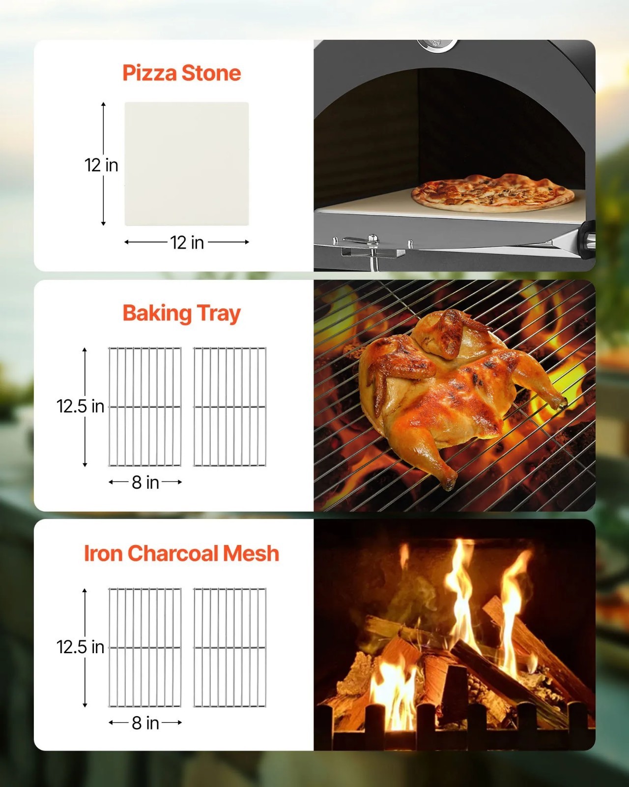 pizzaofen garten holzofen 2 lagiger 305mm pelletofen mit holzfeuerung & rädern pizzaofen garten holzofen 2 lagiger 305mm pelletofen mit holzfeuerung & rädern
