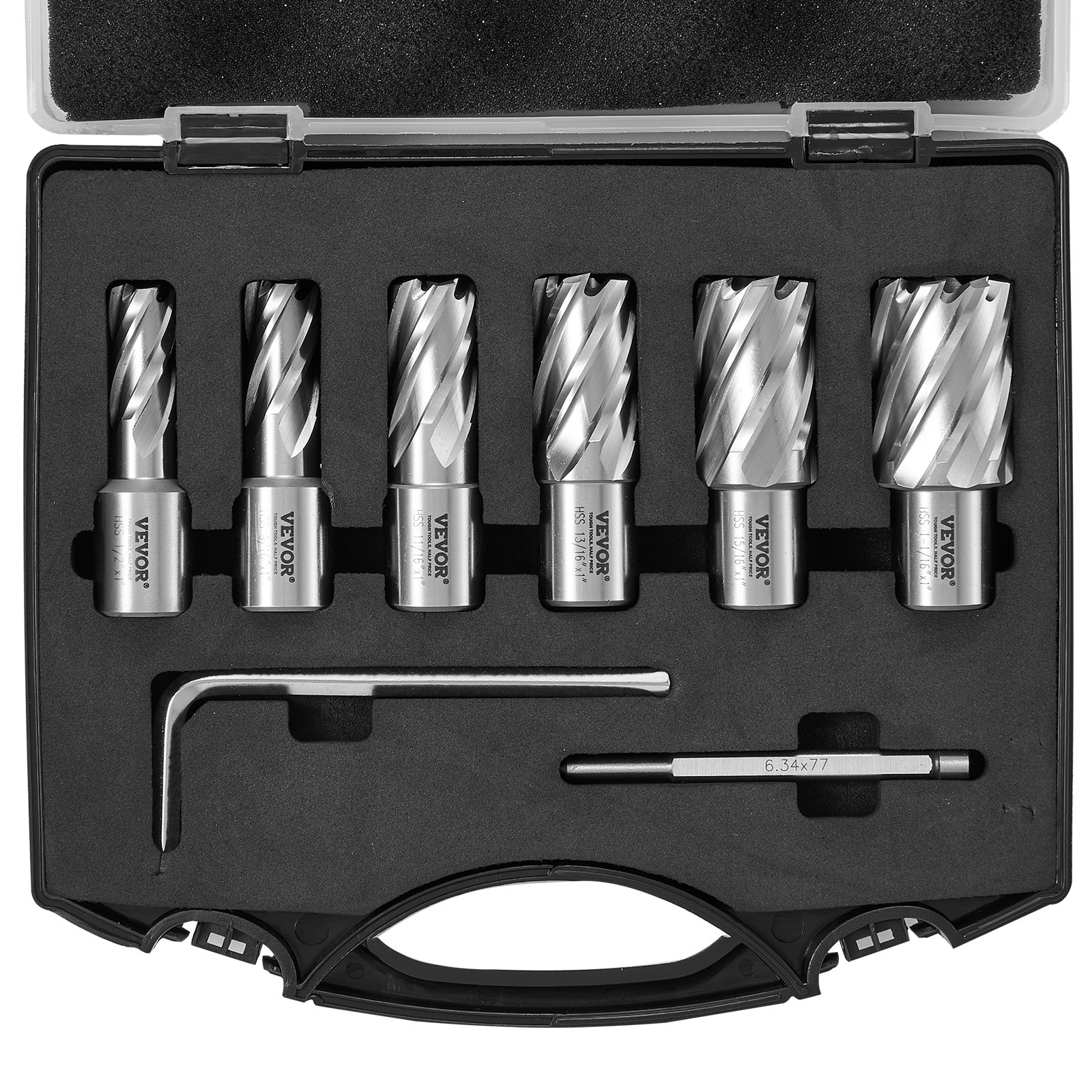 kronenbohrer set 6 tlg metall m2al kernbohrer 25,4mm ringschneider set kronenbohrer set 6 tlg metall m2al kernbohrer 25,4mm ringschneider set
