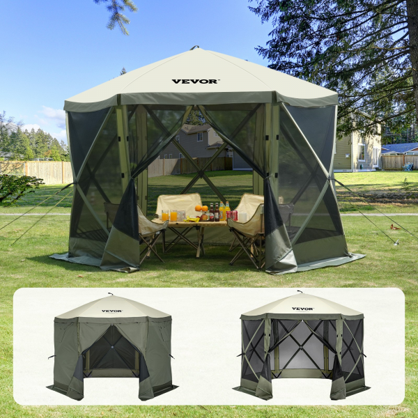 gartenzelt faltpavillon partyzelt popup zelt 6 personen 3x3x2,29 m