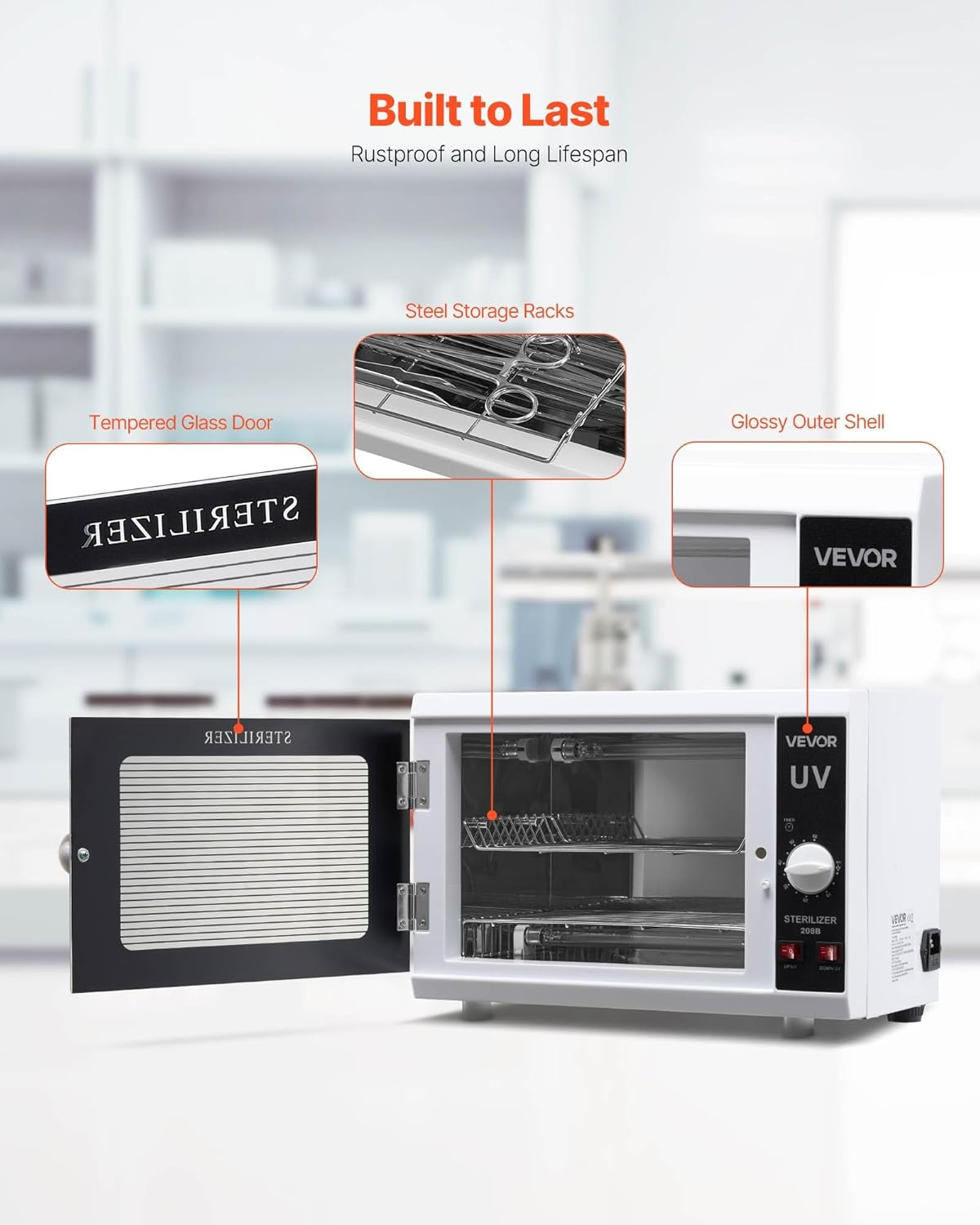 uv sterilisator 12 l / 12 w – nagelwerkzeug reinigungsmaschine mit timer uv sterilisator 12 l / 12 w – nagelwerkzeug reinigungsmaschine mit timer