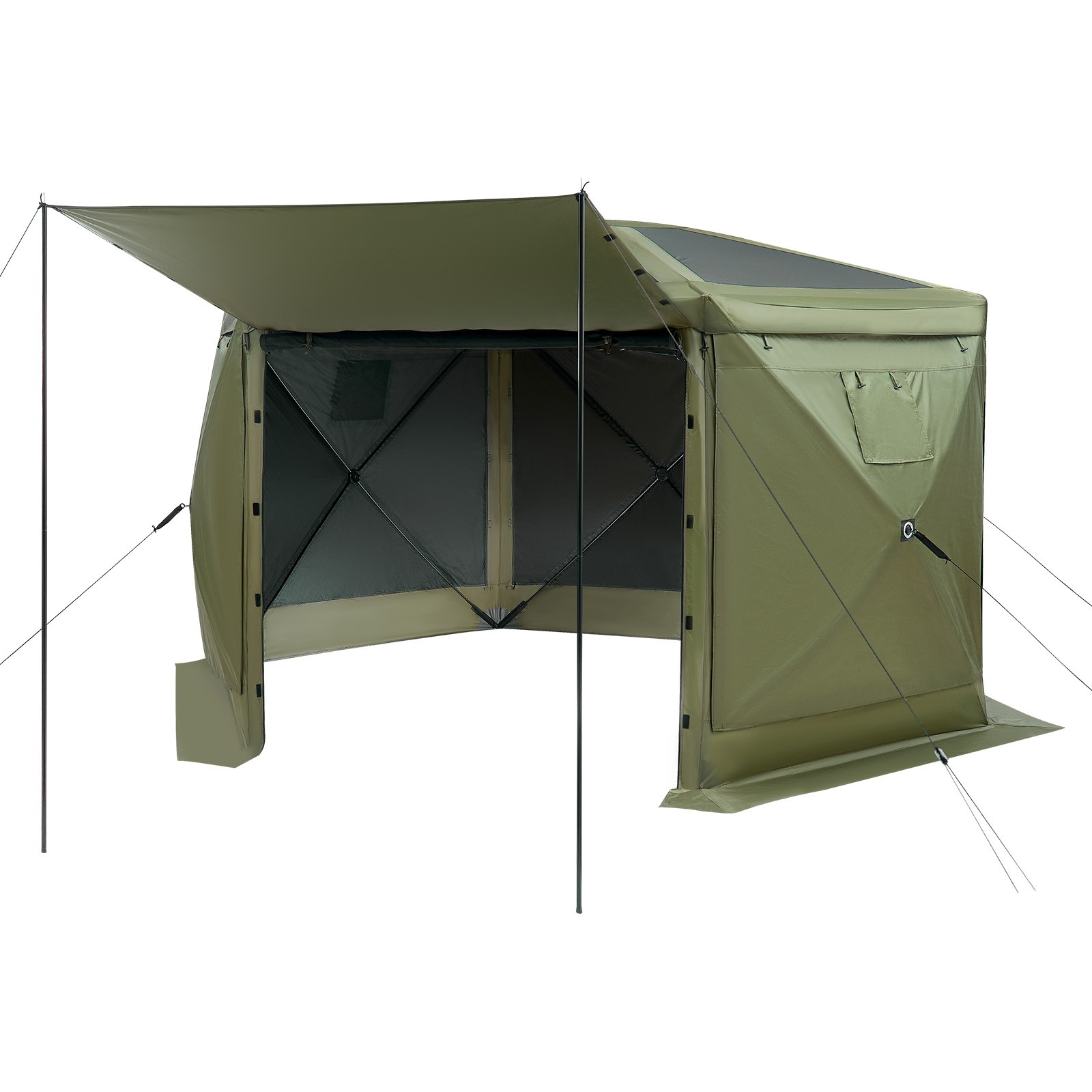 großer pop up pavillon 6 seitig 3,6×3,6m abnehmbares dach 8–10 personen großer pop up pavillon 6 seitig 3,6×3,6m abnehmbares dach 8–10 personen