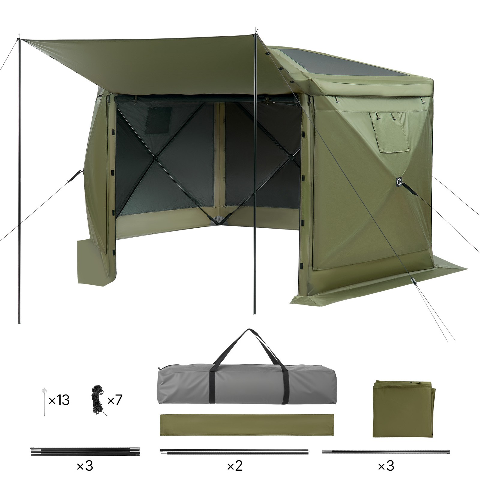 großer pop up pavillon 6 seitig 3,6×3,6m abnehmbares dach 8–10 personen großer pop up pavillon 6 seitig 3,6×3,6m abnehmbares dach 8–10 personen
