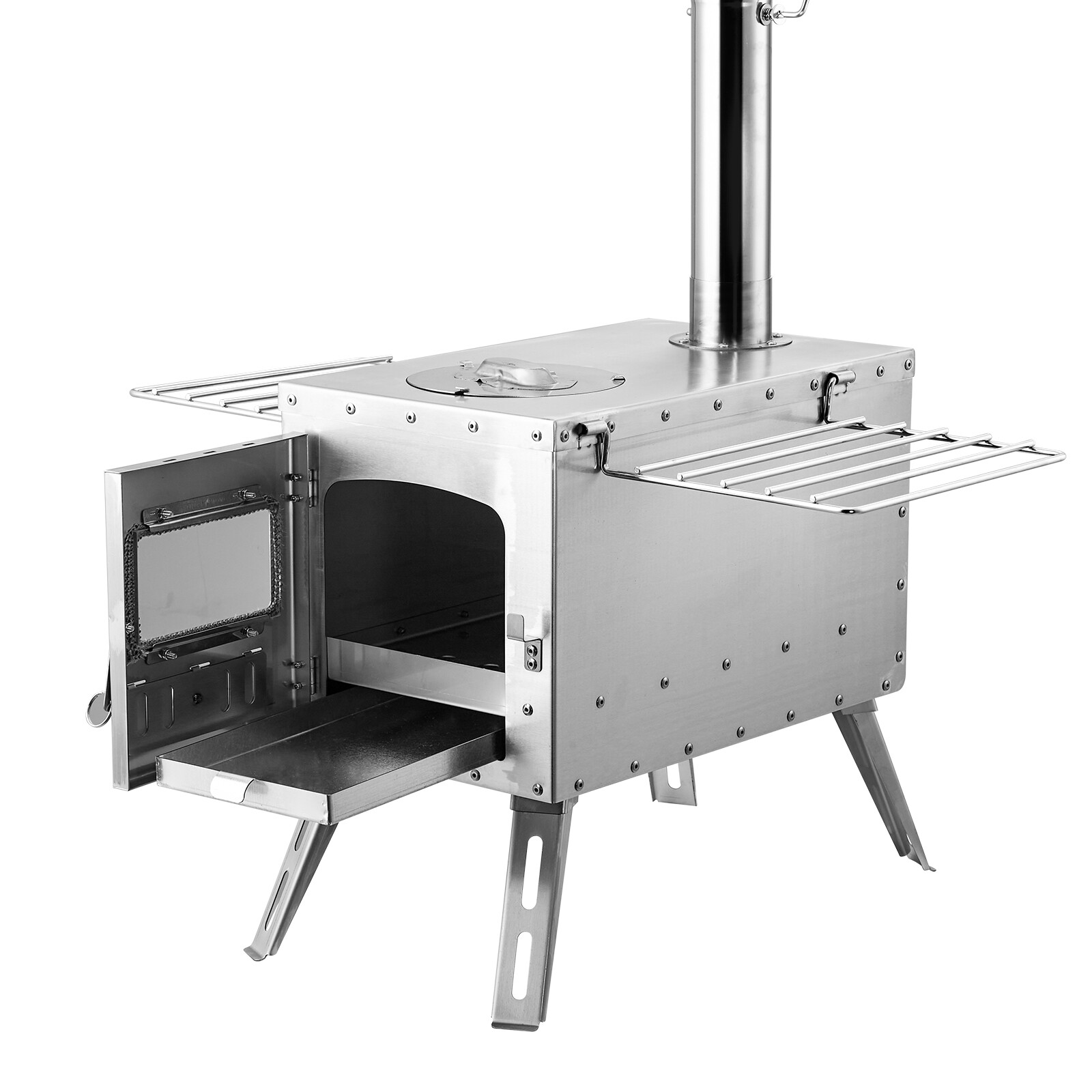 tragbarer holzofen camping & outdoor edelstahl zeltofen mit kamin & zubehör heiz tragbarer holzofen camping & outdoor edelstahl zeltofen mit kamin & zubehör heiz