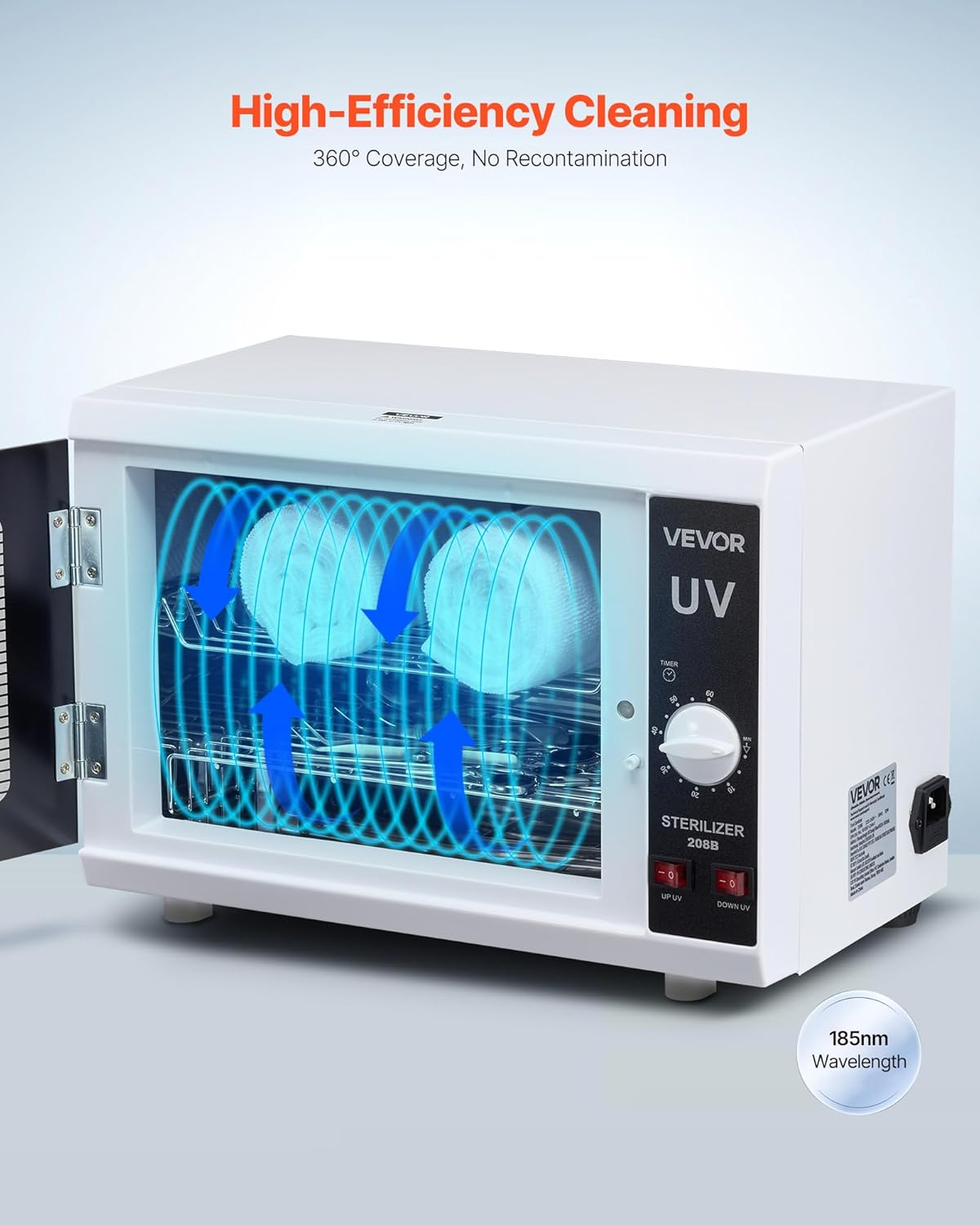 uv sterilisator 12 l / 12 w – nagelwerkzeug reinigungsmaschine mit timer uv sterilisator 12 l / 12 w – nagelwerkzeug reinigungsmaschine mit timer