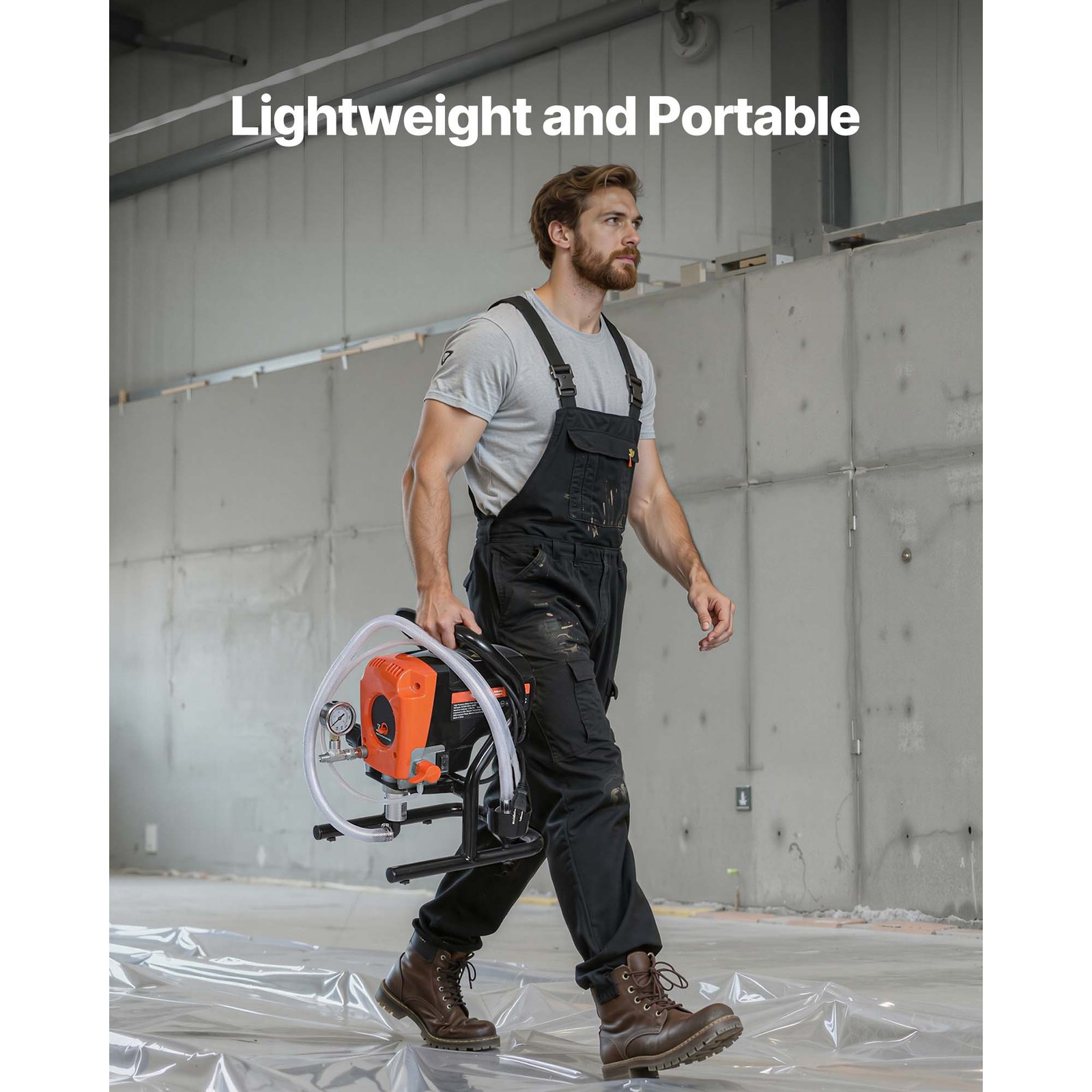 airless farbspritzgerät 900w 3300psi sprühgerät 1,78l/min profi set airless farbspritzgerät 900w 3300psi sprühgerät 1,78l/min profi set