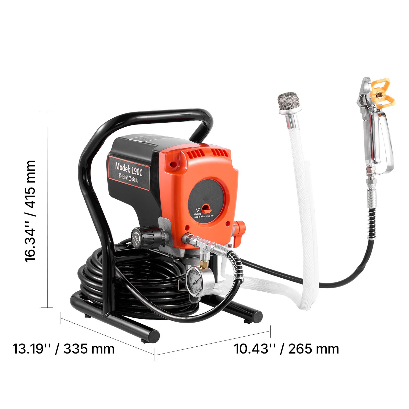airless farbspritzgerät 900w 3300psi sprühgerät 1,78l/min profi set airless farbspritzgerät 900w 3300psi sprühgerät 1,78l/min profi set