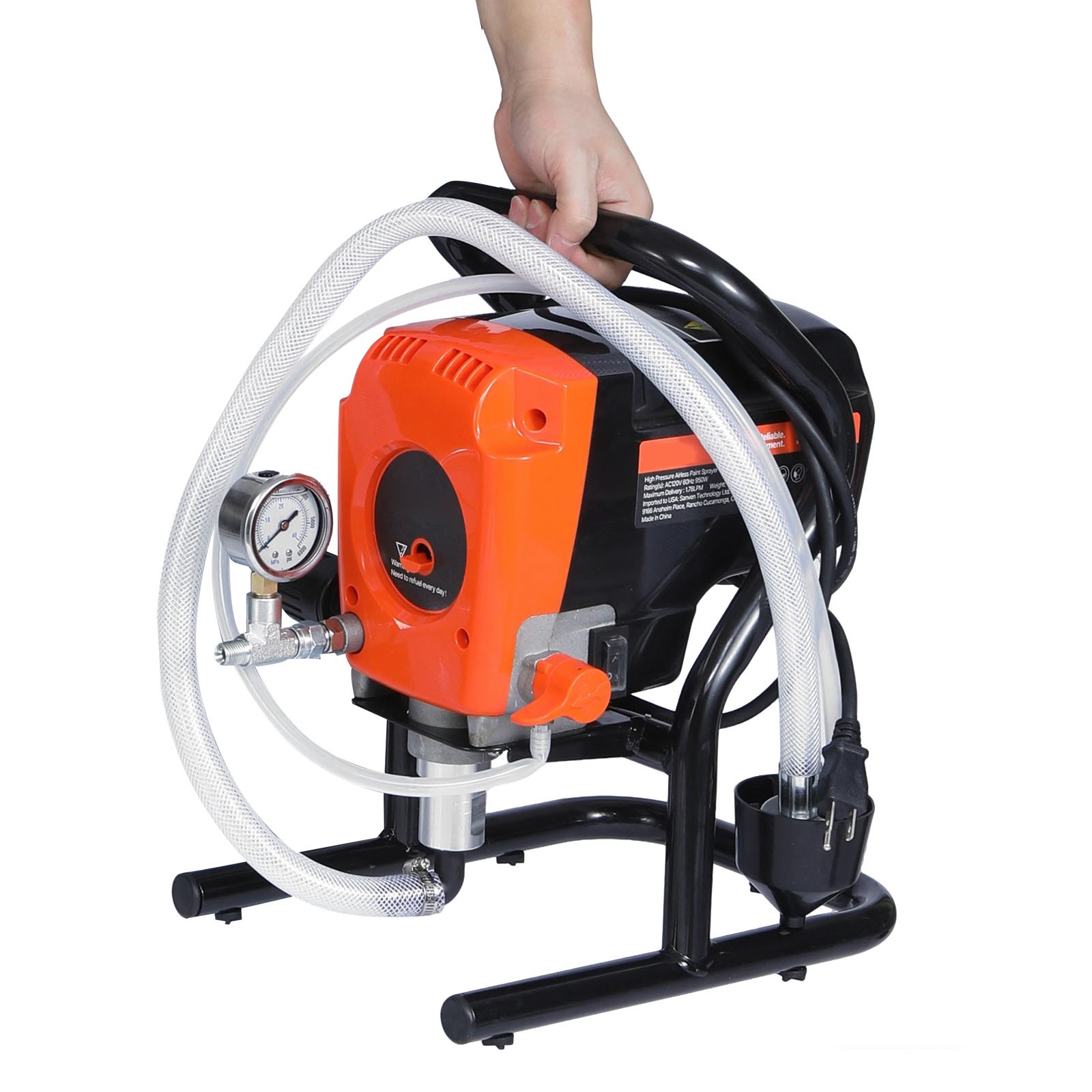 airless farbspritzgerät 900w 3300psi sprühgerät 1,78l/min profi set airless farbspritzgerät 900w 3300psi sprühgerät 1,78l/min profi set