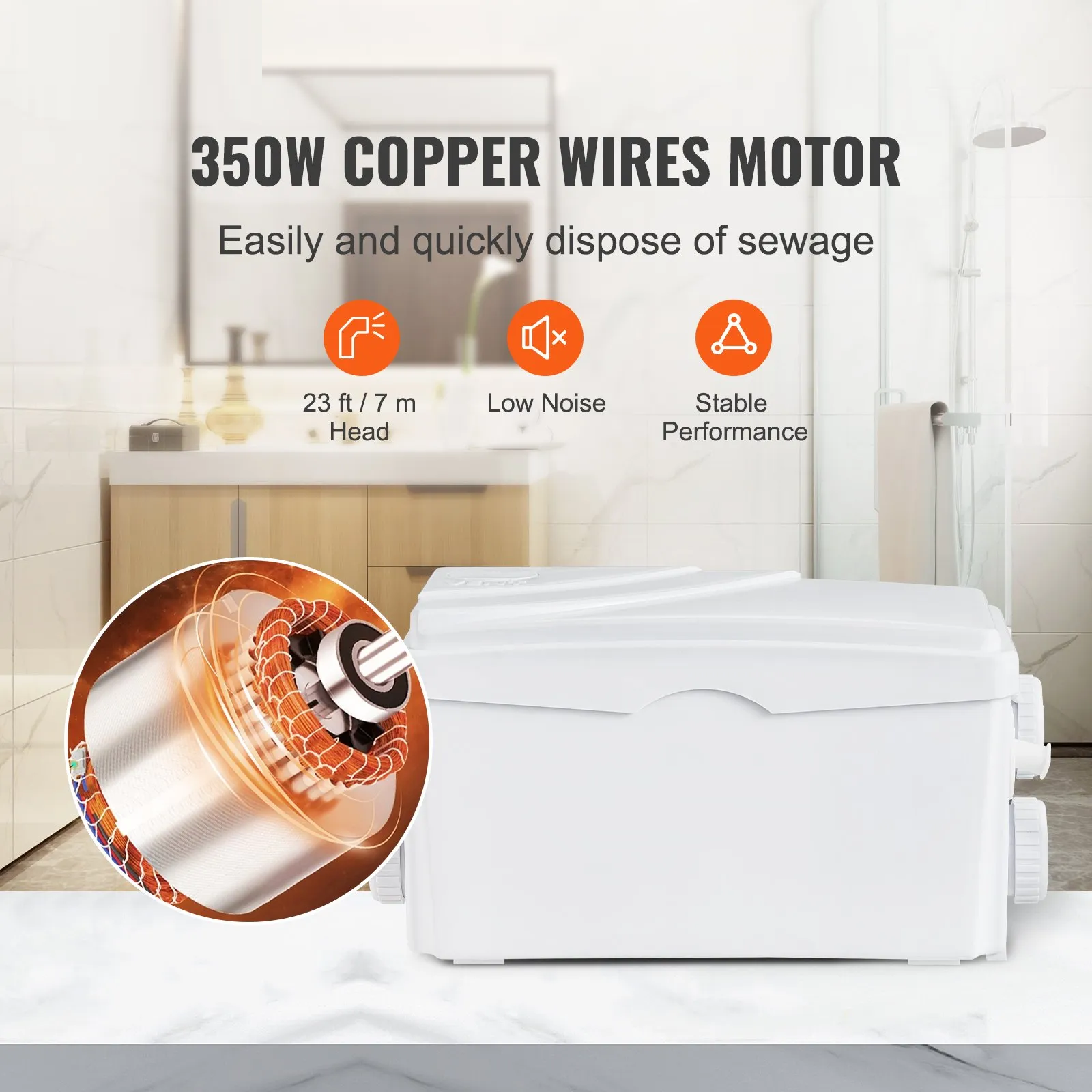 hebeanlage 350w duschpumpe 100l/min abwasserpumpe 7m waschbecken dusche spüle hebeanlage 350w duschpumpe 100l/min abwasserpumpe 7m waschbecken dusche spüle