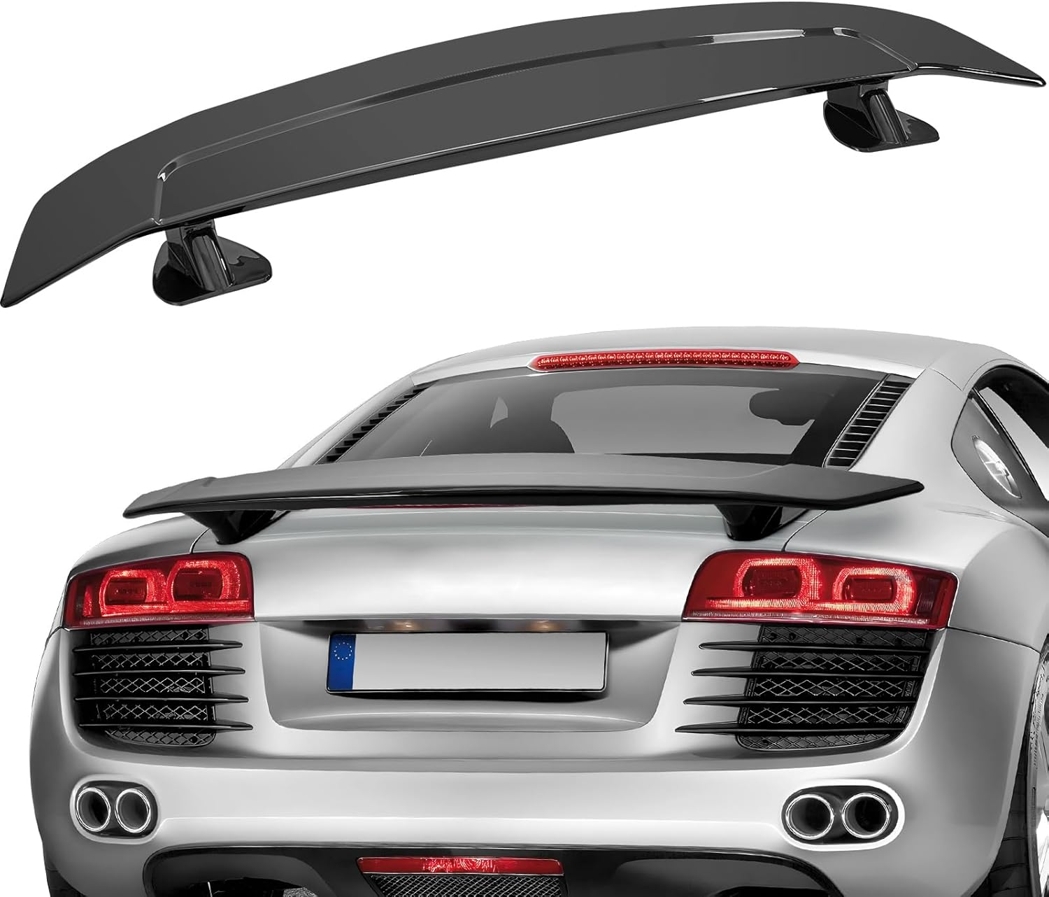 gt wing autospoiler 117cm universal heckspoiler racing jdm drift abs schwarz gt wing autospoiler 117cm universal heckspoiler racing jdm drift abs schwarz