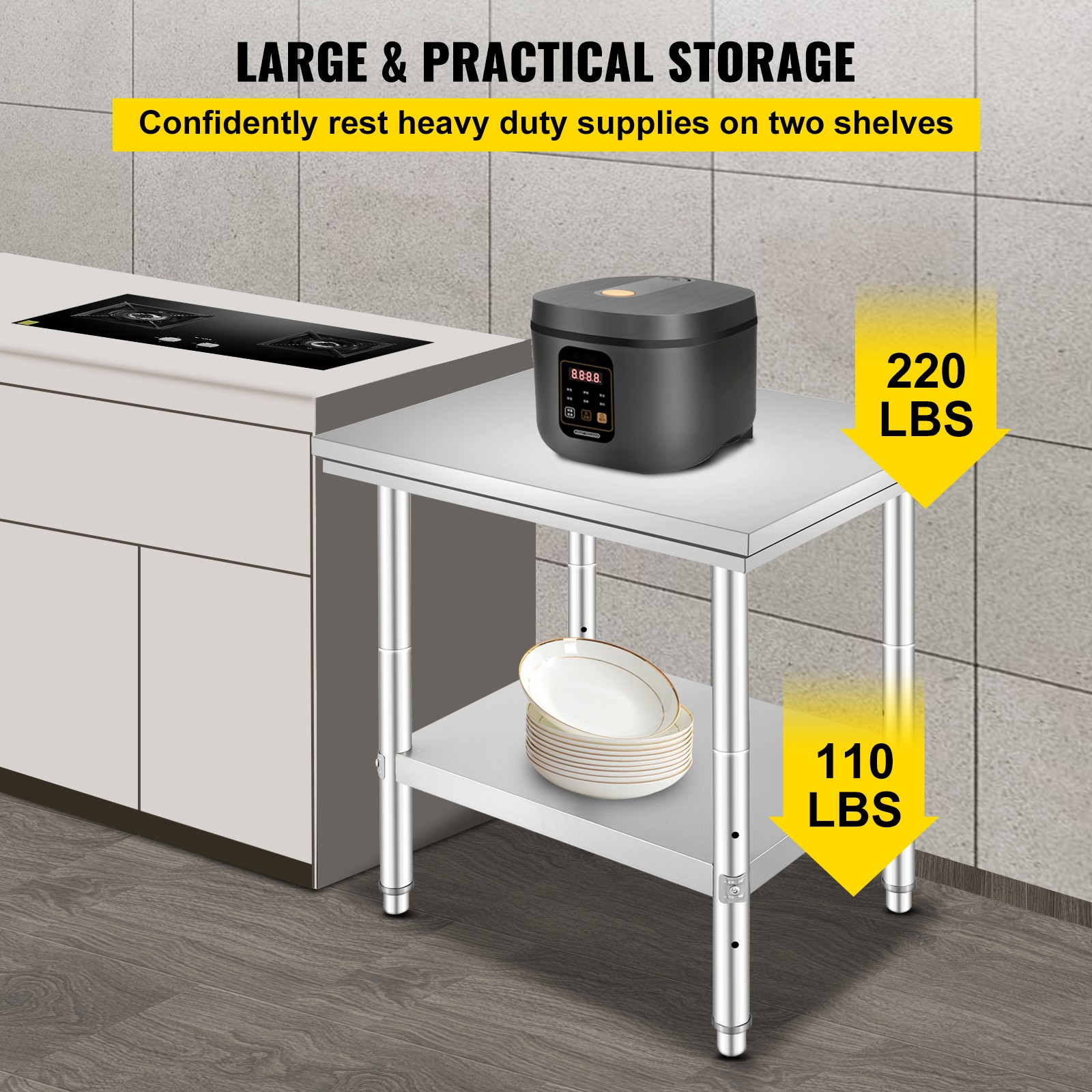 edelstahl tisch 76x61cm gastronomie arbeitstisch zerlegetisch mit ablage edelstahl tisch 76x61cm gastronomie arbeitstisch zerlegetisch mit ablage